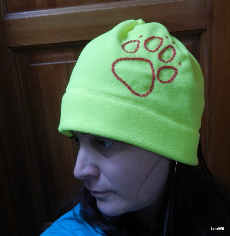 Nákrčník/čepice 2v1 fleec žlutá/tyrkys