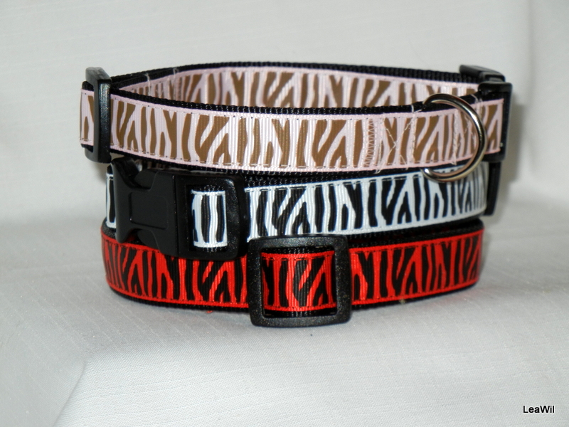 Obojek ryps safari 2cm divoká zebra