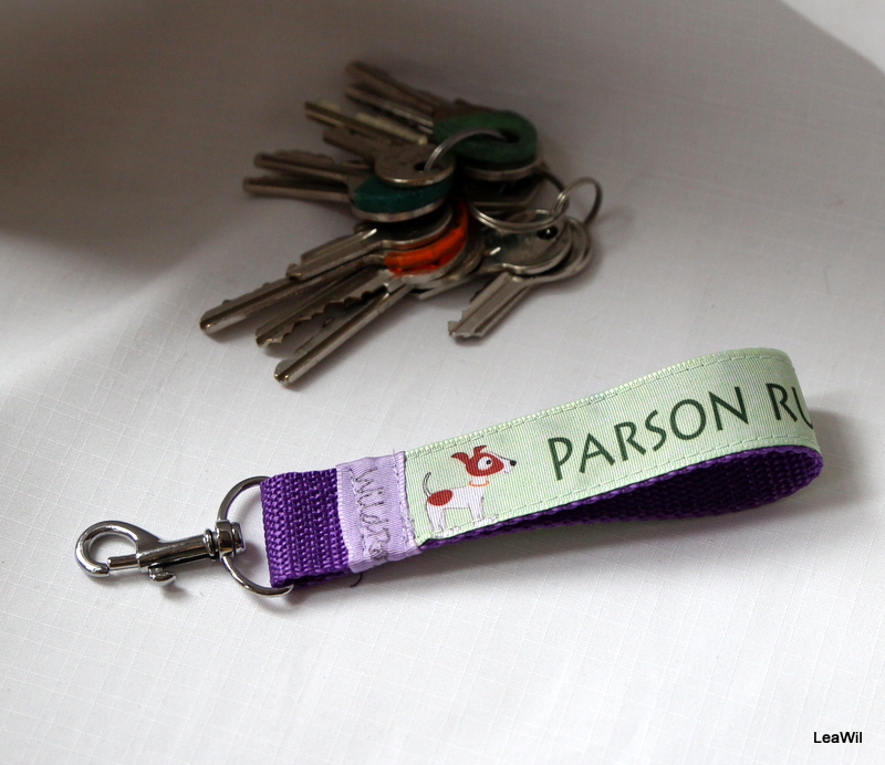 Klíčenka taft 2,5 cm parson fialová - poutko, limit