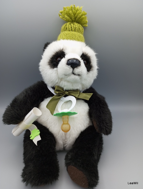 Medvěd panda zel miminko