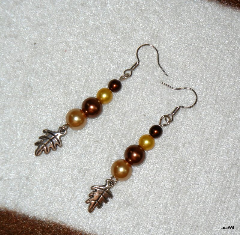 Zlátnoucí podzim - naušnice