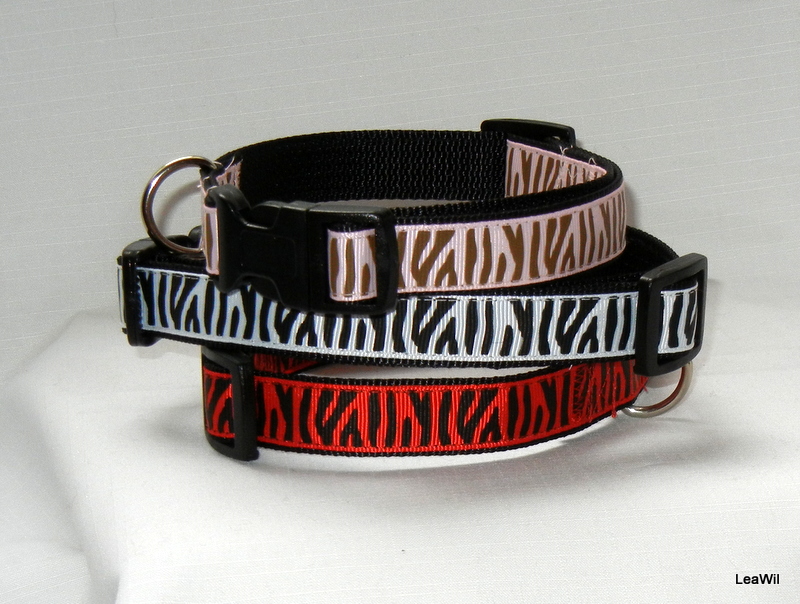 Obojek ryps safari 2cm divoká zebra