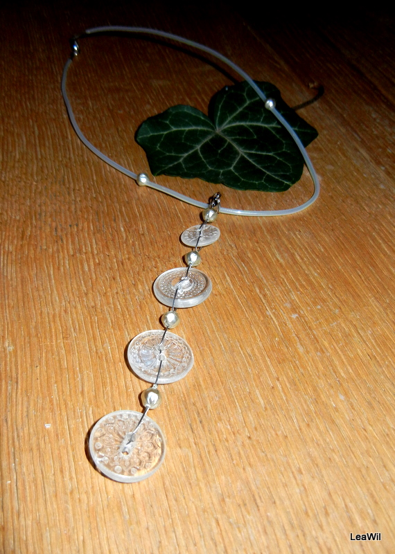 Knoflíková sada - staré skleněné