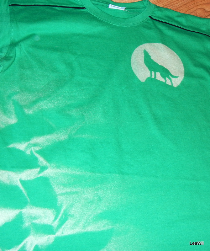 Tričko s dlouhým rukávem vel.M - vlk vyjící na měsíc