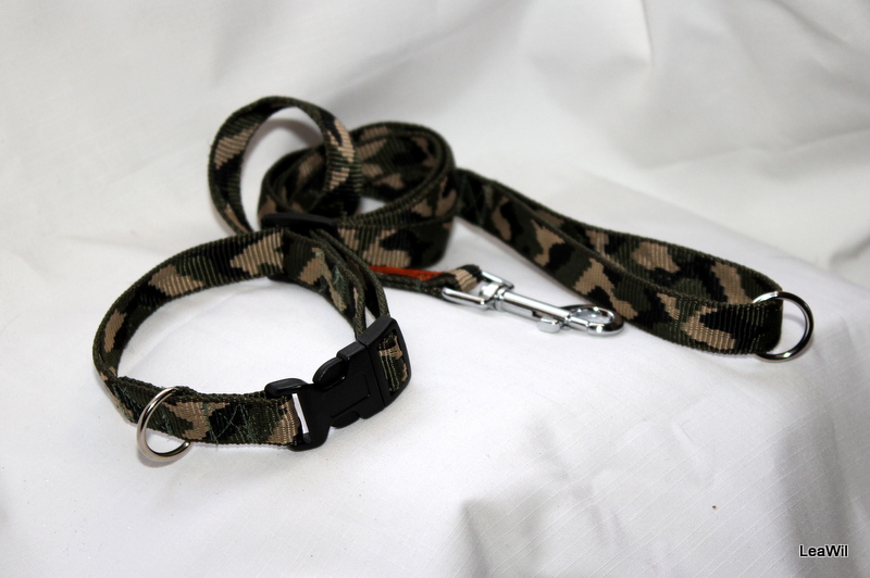 Vodítko popruh camo/maskáč 2cm