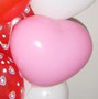 Nafukovací balonky srdce  velké růžové