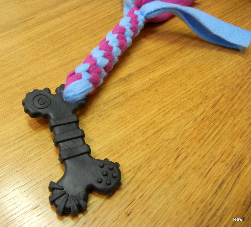 S gumovou kostí malá