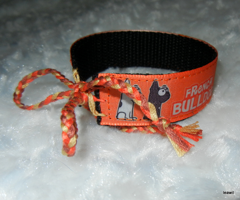 Náramek taft 2 cm buldoček