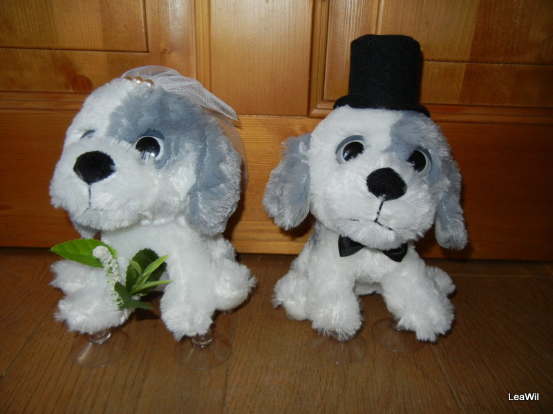 Plyšoví pejsci šedobílí