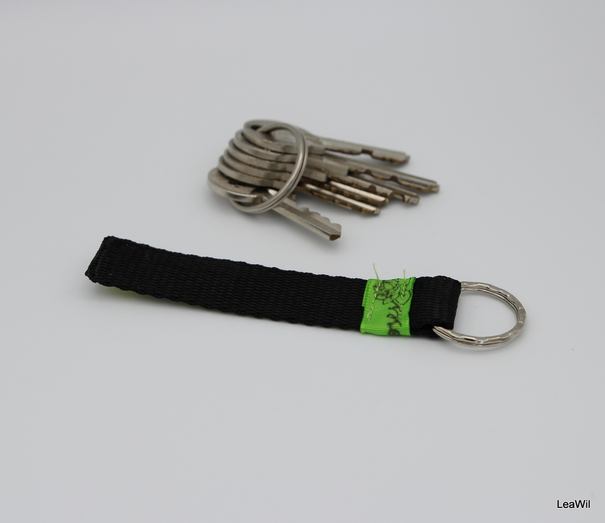 Klíčenka taft 2 cm český s.p.- pásek limetka HŽB
