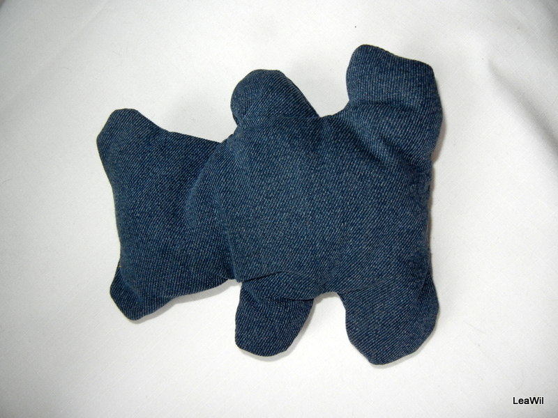 Medvídek velký džínový "soft"