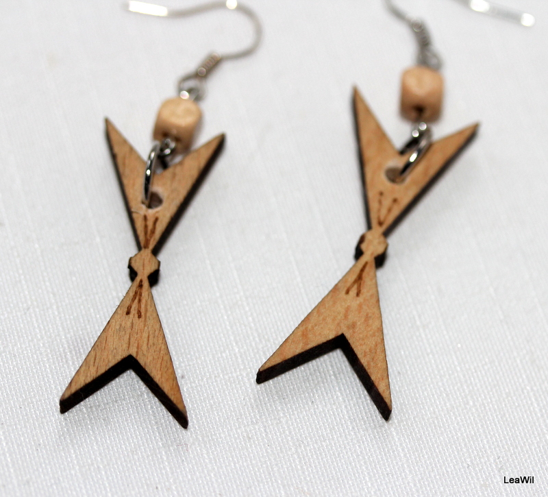 Mašličky naušnice 