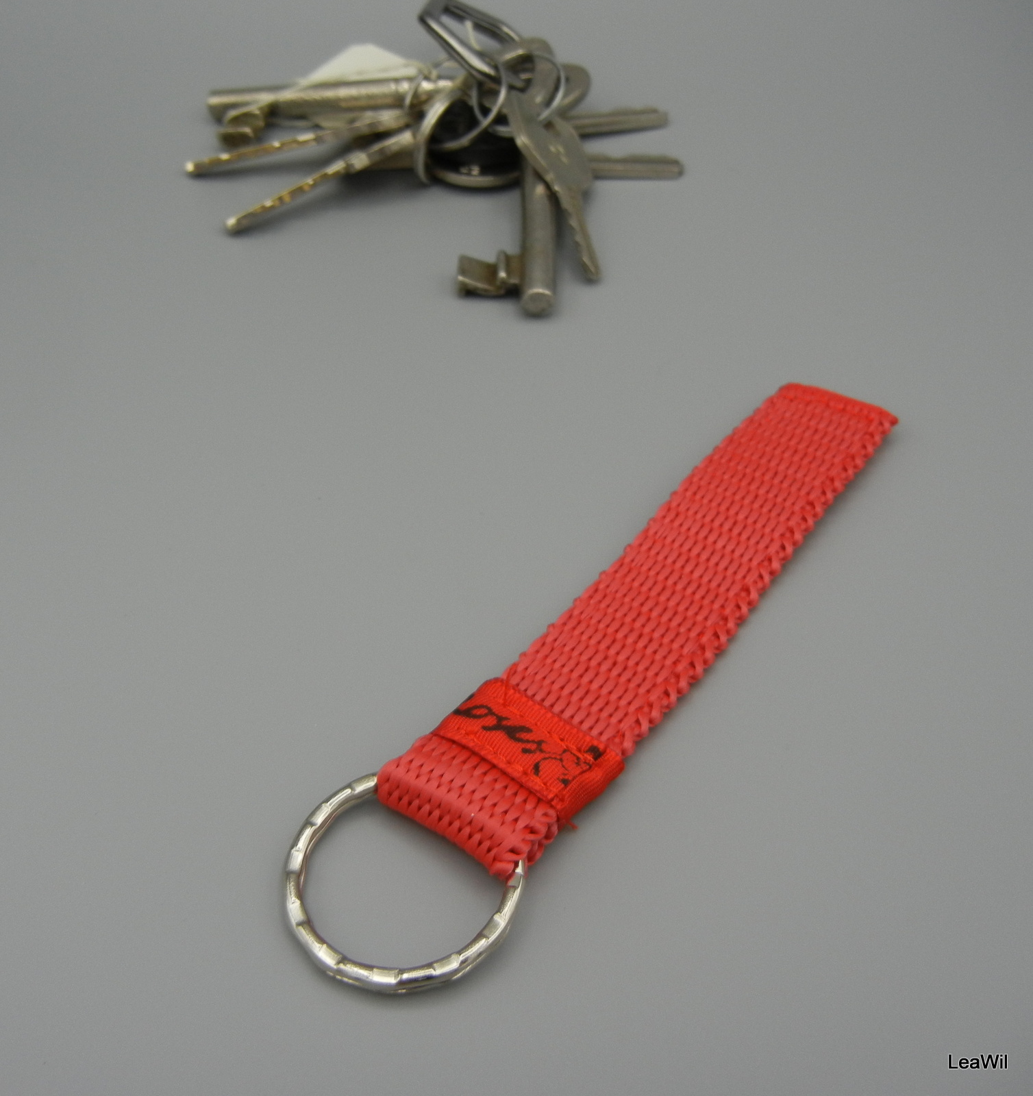 Klíčenka taft 2 cm český s.p.- pásek červená čer