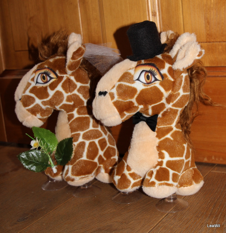 Plyšové žirafky kukadla