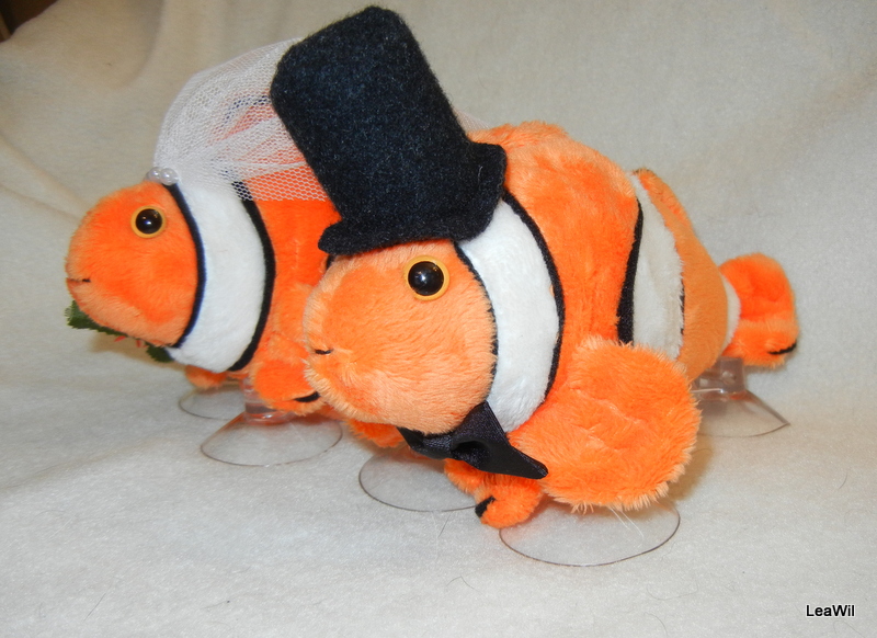 Plyšáci na auto - rybky klauni