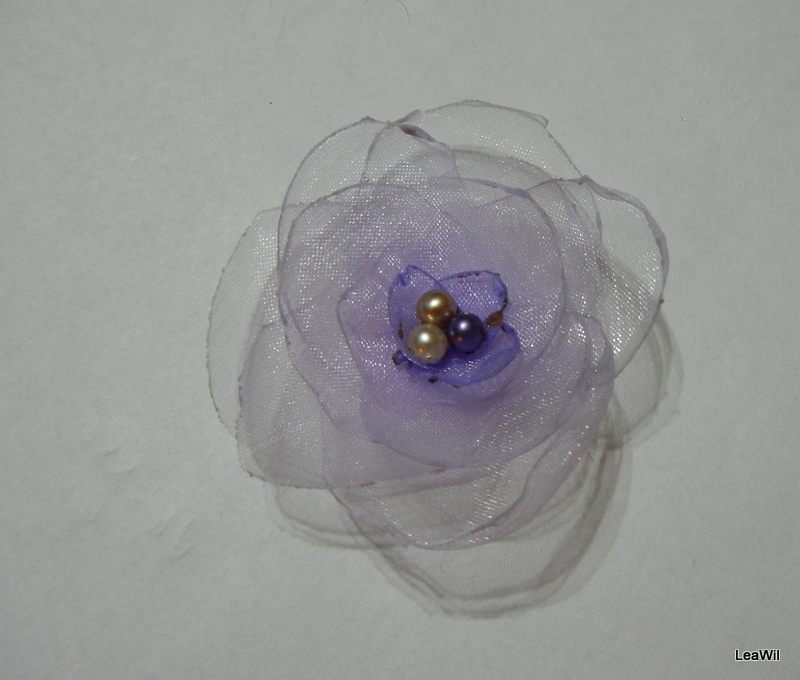 Organzová kytička20