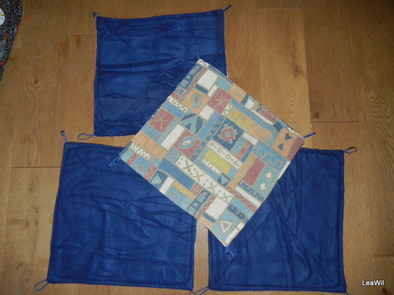 Hamak větší strakatice tm. modrá