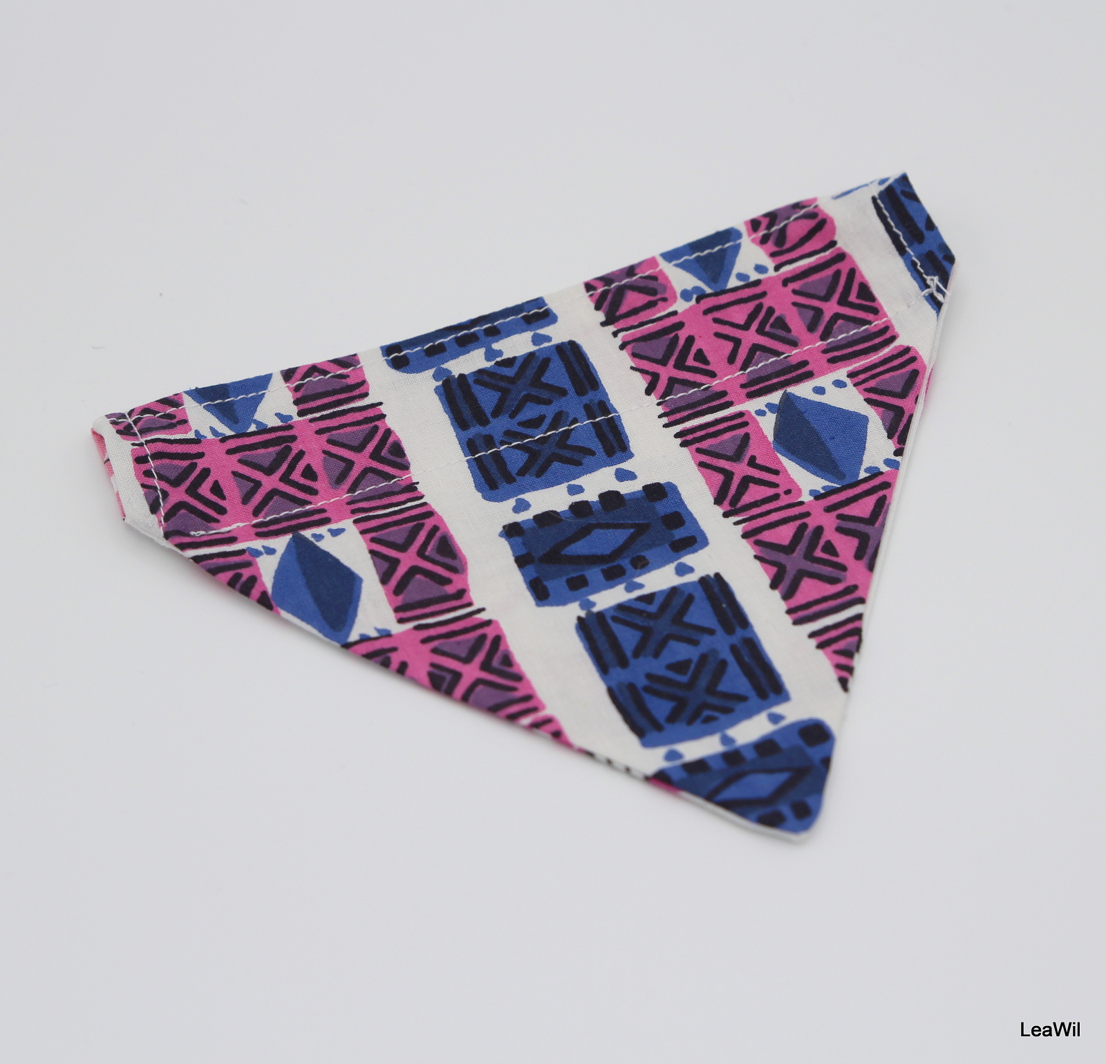 Šátek na obojek 2v1 XS růž kroko