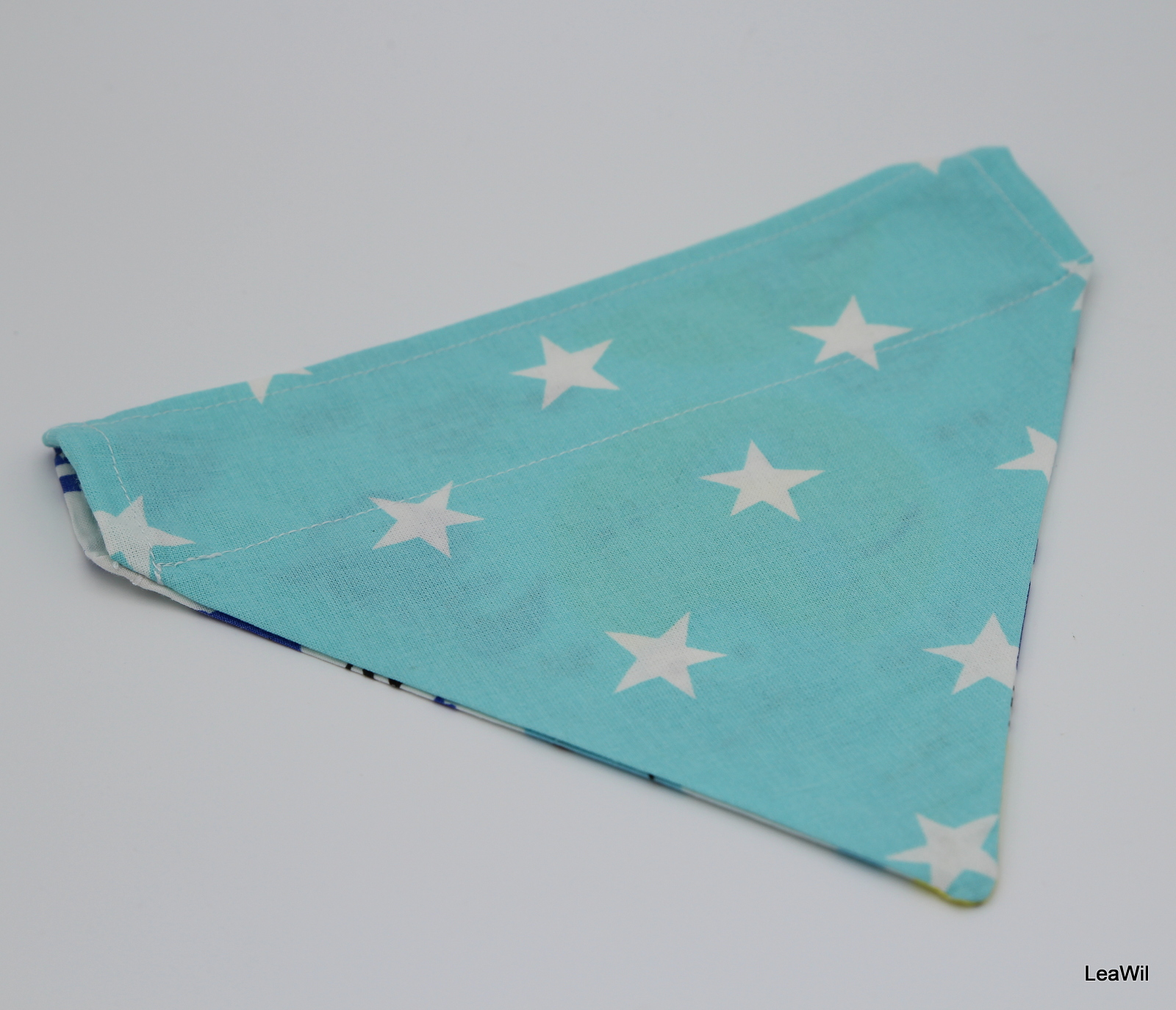 Šátek na obojek 2v1 L kroko tyrk