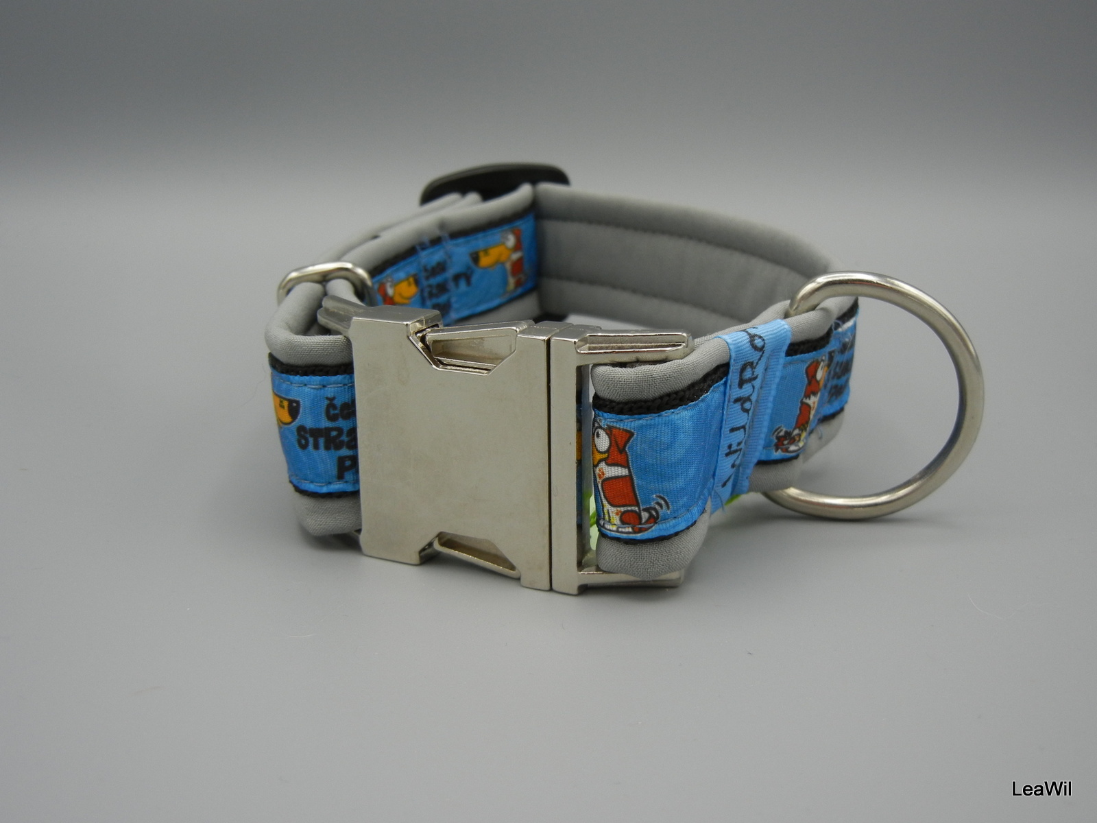 Obojek podšitý softshellem 3 cm český strakatý pes HŽB M/TŠ kov