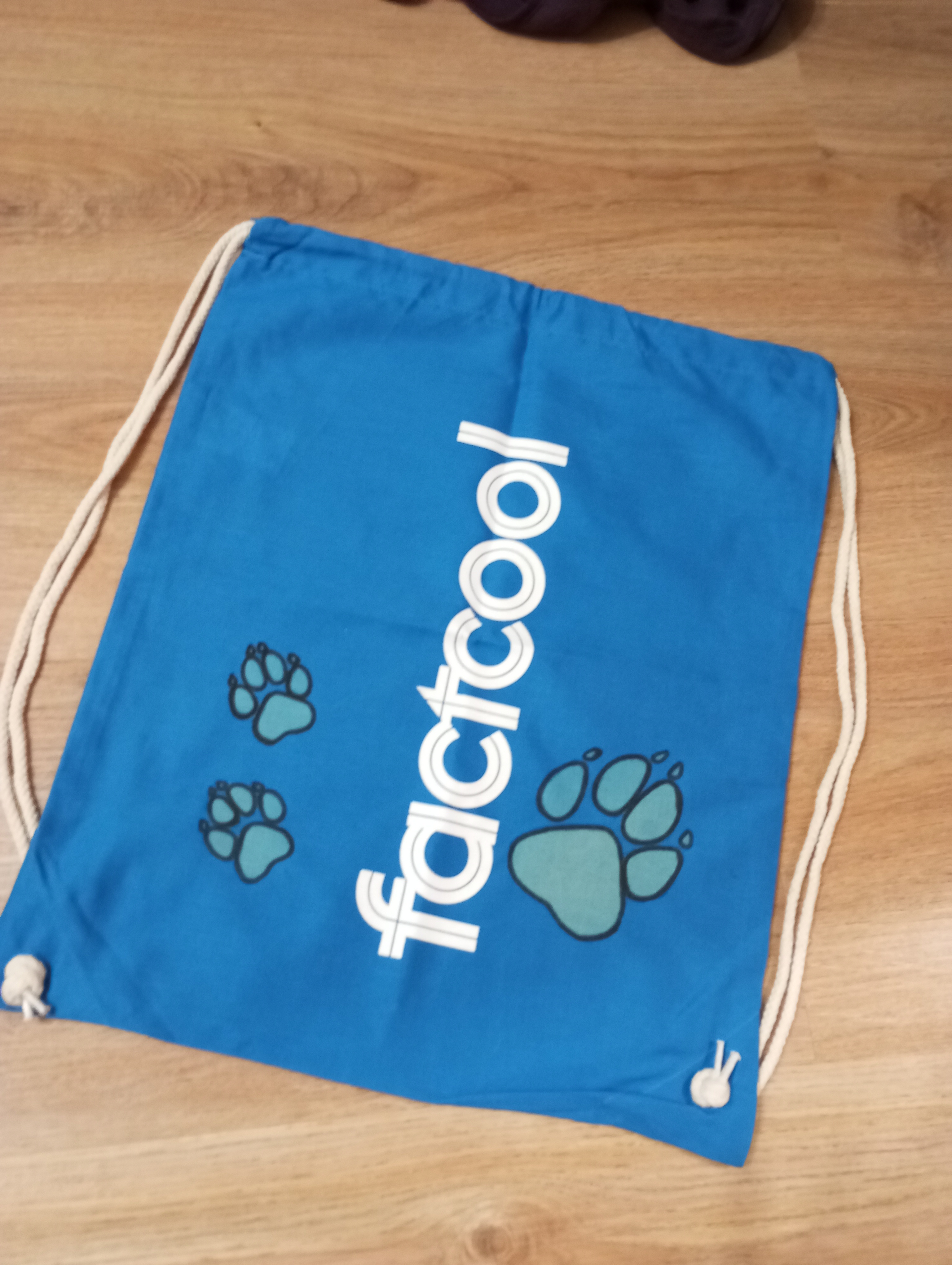 Batoh šňůrkový vak bavlna modrý 