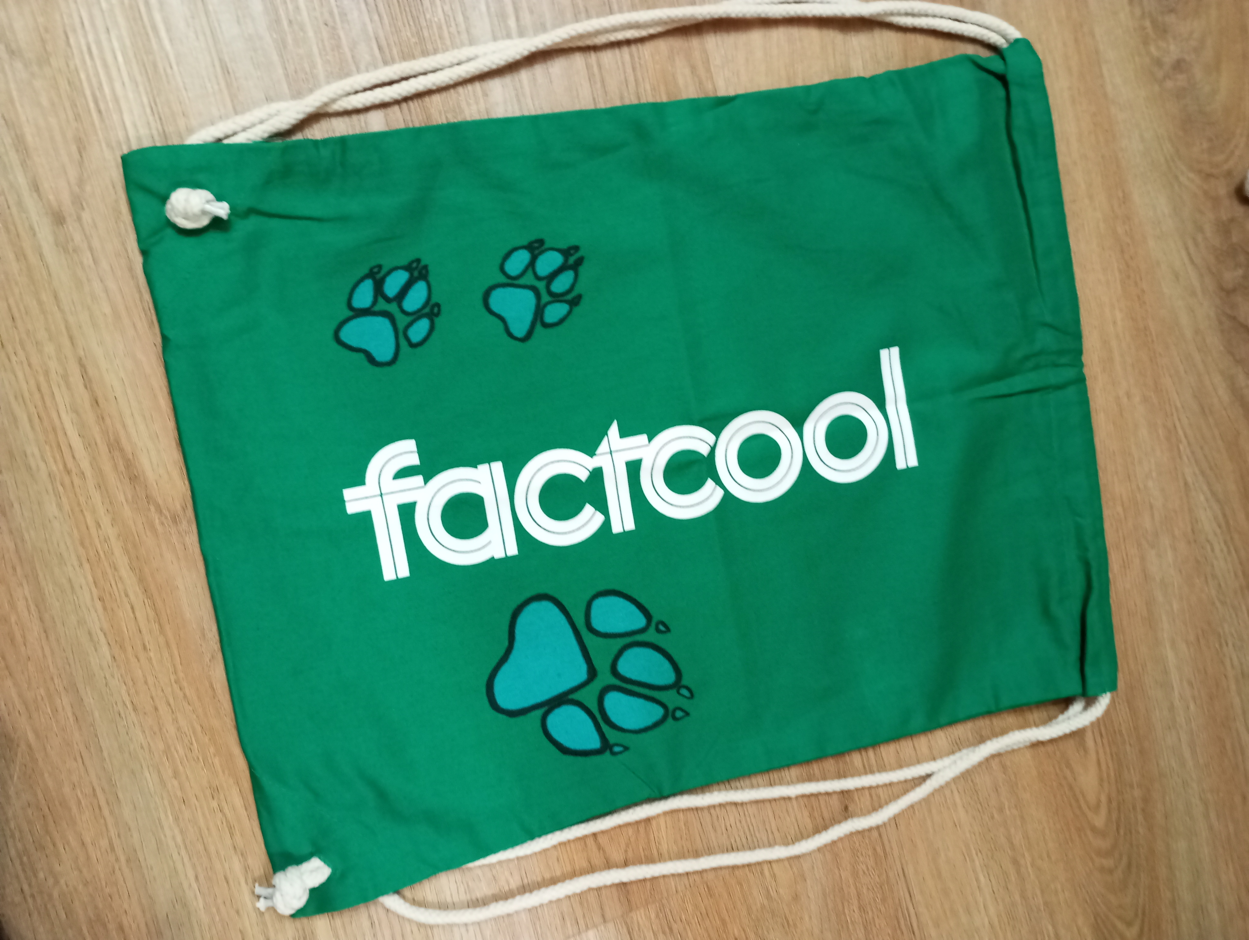 Batoh šňůrkový vak bavlna trav.zelený