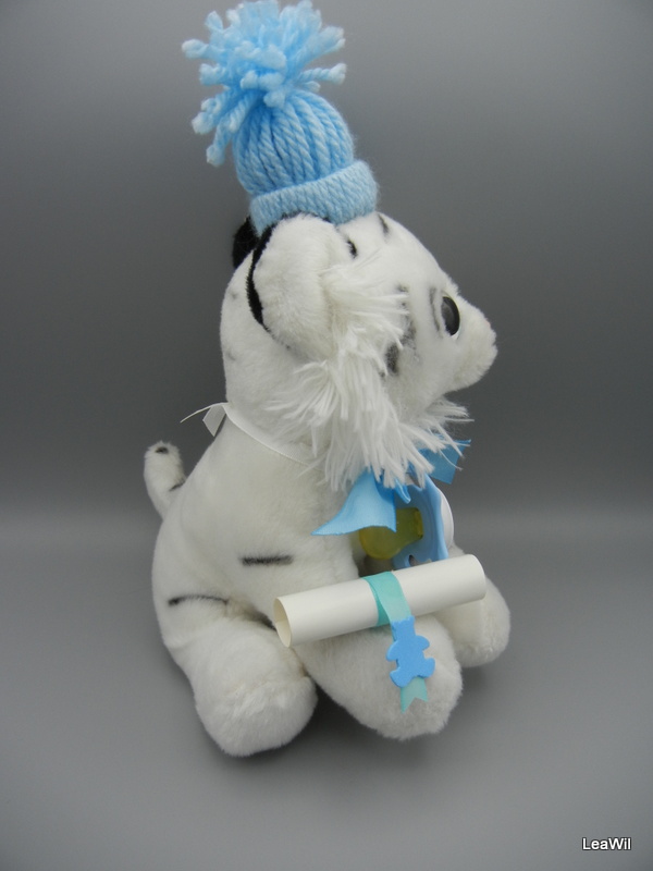 Tygr bílý modrý miminko