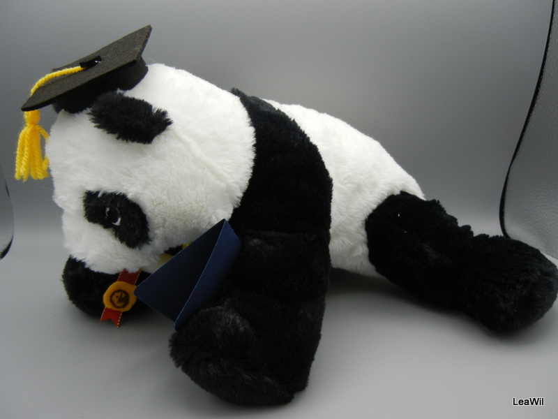 Promoční/maturitní panda velká žlutá