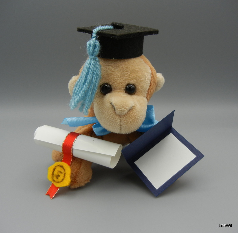 Promoční/maturitní opička modrá