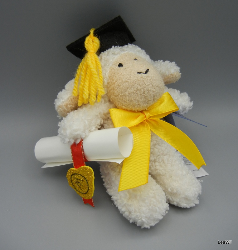 Promoční/maturitní ovečka mini žlut