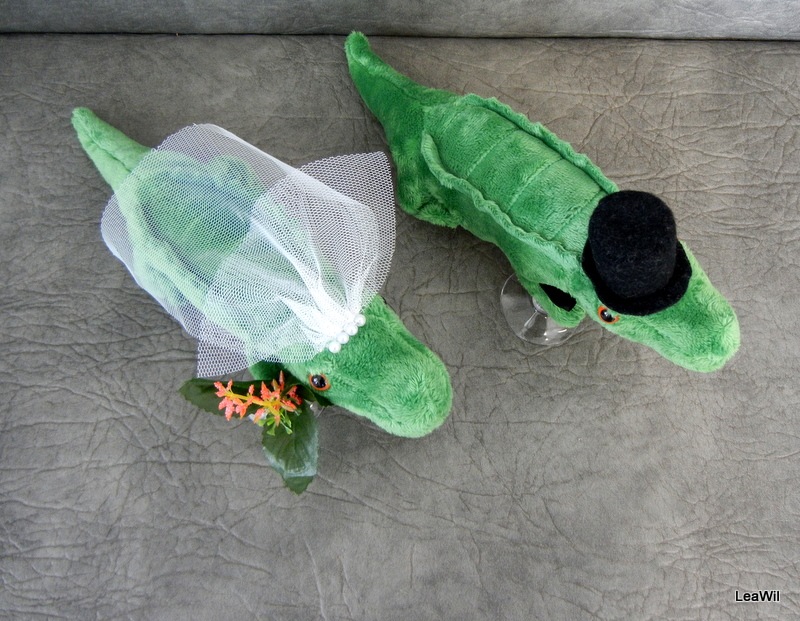 Plyšáci na auto - krokodýli