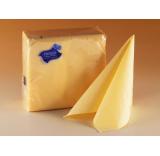 Ubrousky s prolisovanými kvítky smetanové 60ks