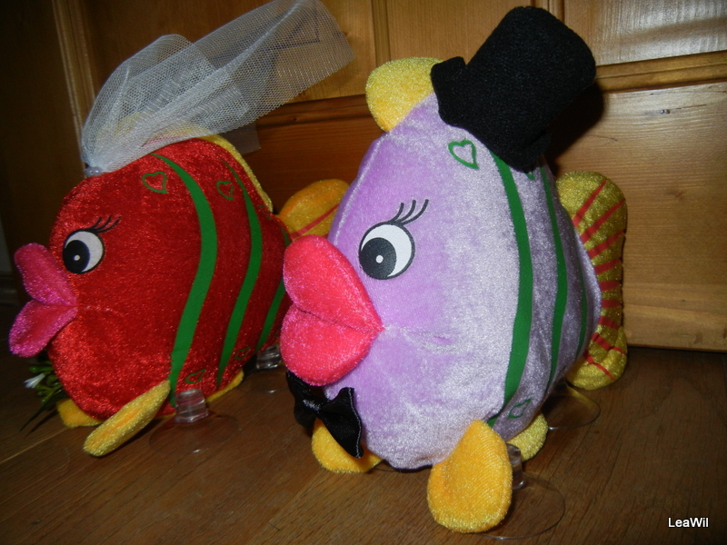 Plyšáci na auto - rybky barevné