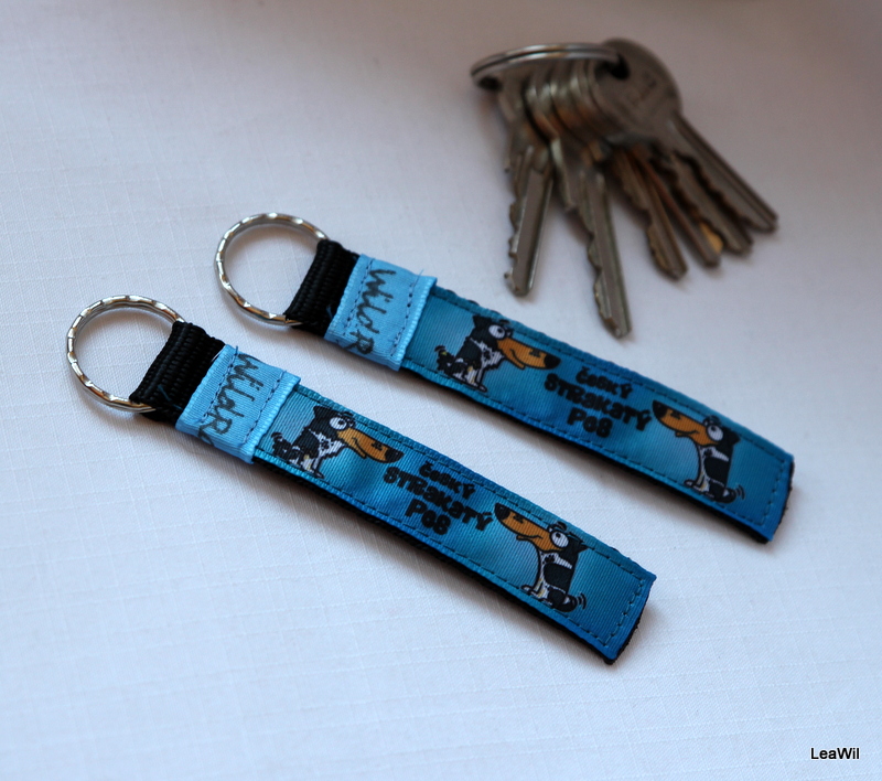 Klíčenka taft 2 cm český s.p.- pásek petrolej