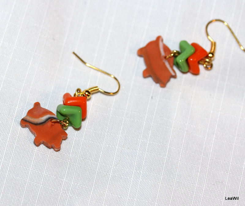 Prasátko pro štěstí zelenooranž