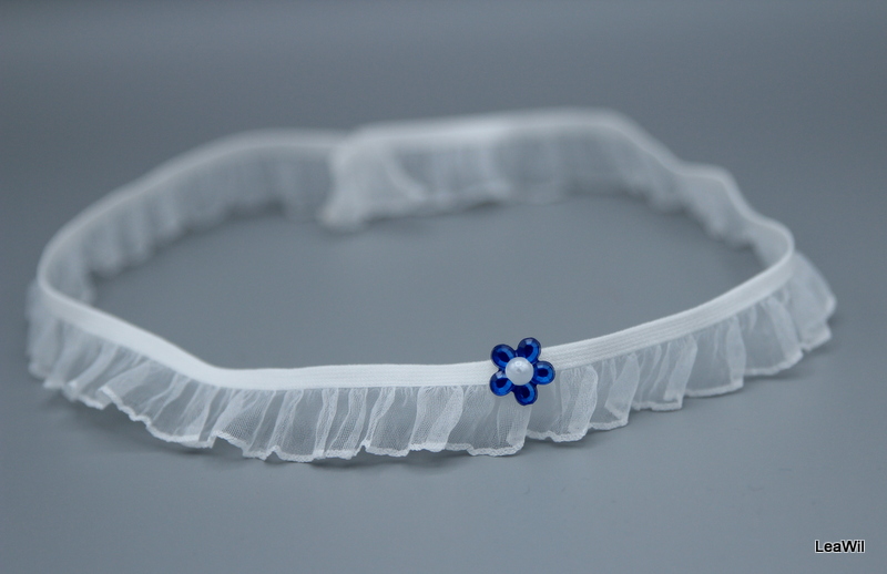 Podvazek minimalistický s kytičkou