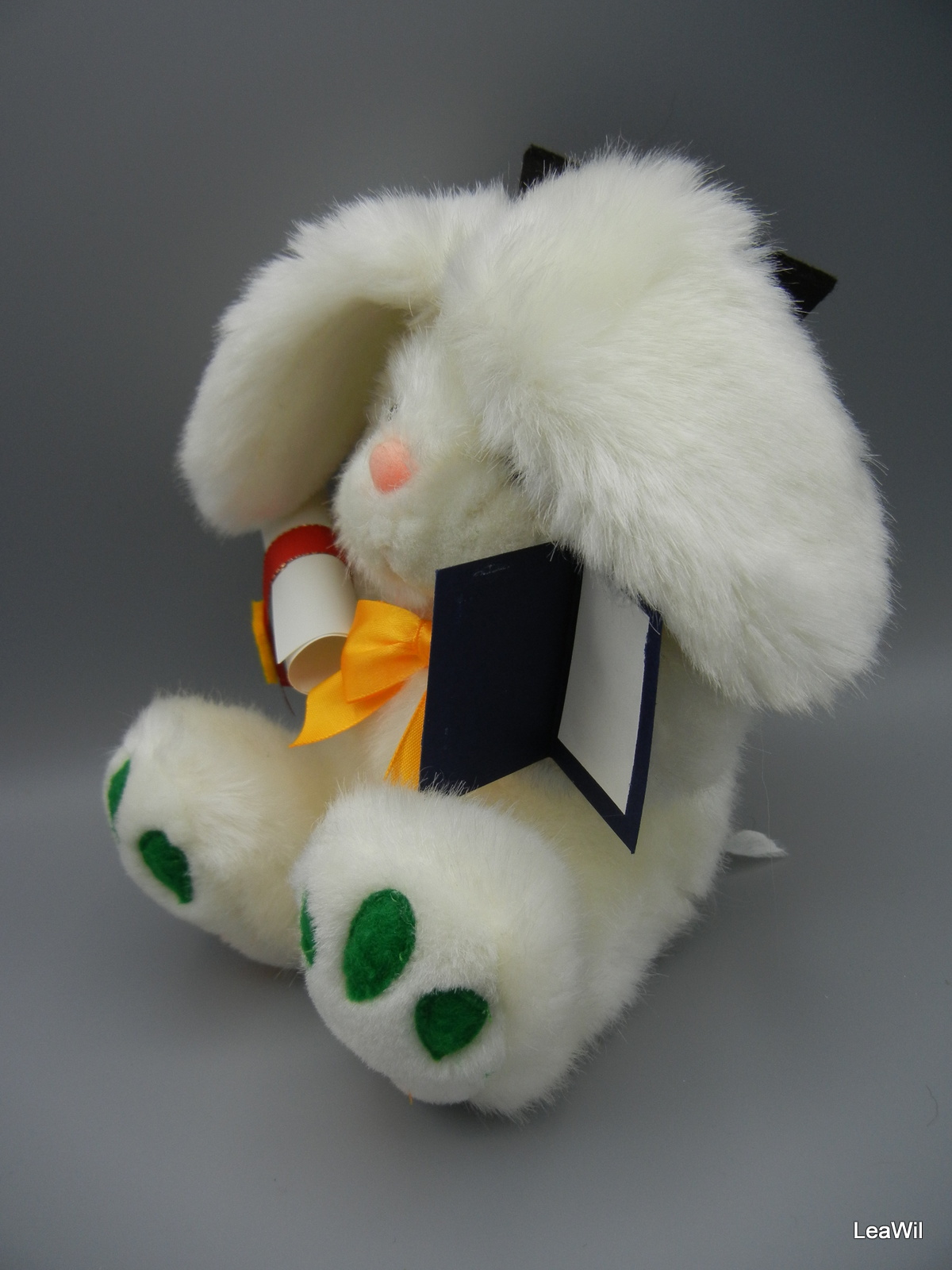 Promoční/maturitní králík/zajíc bílý s žlut