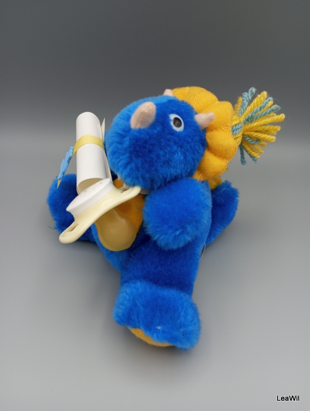 Dinosaurus žluto modrý miminko