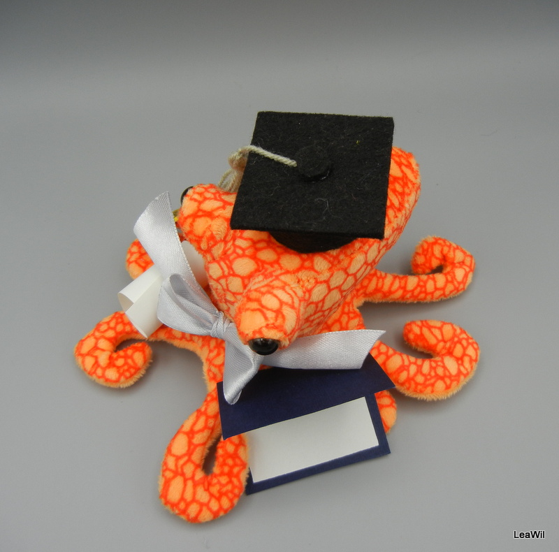 Promoční/maturitní chobotnice stříbrná