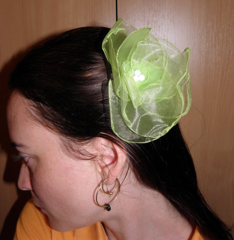 Organzová kytička5