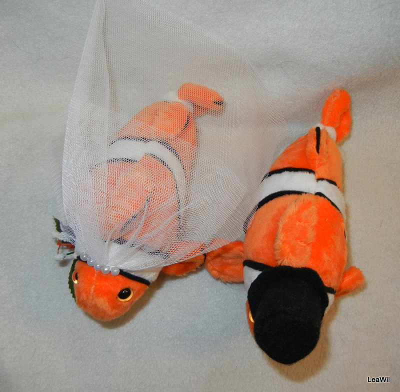 Plyšáci na auto - rybky klauni