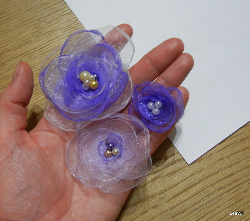 Organzová kytička20