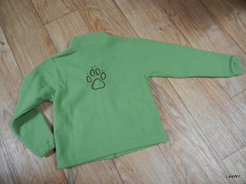 Bunda fleec 6let dětská tlapka