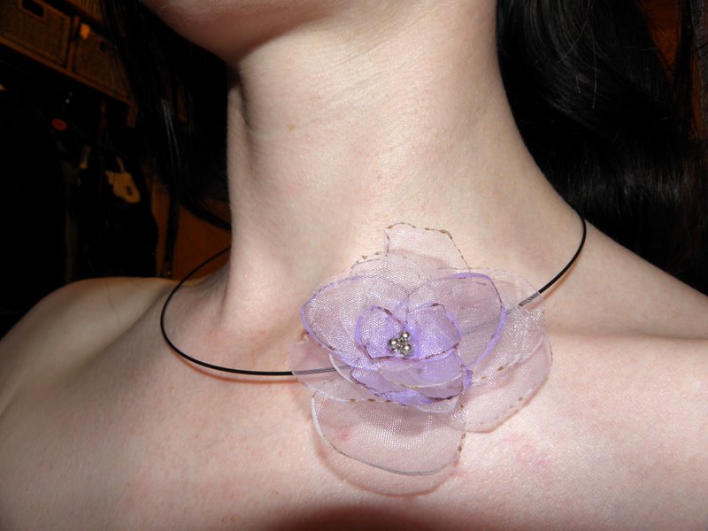 Organzová kytička5