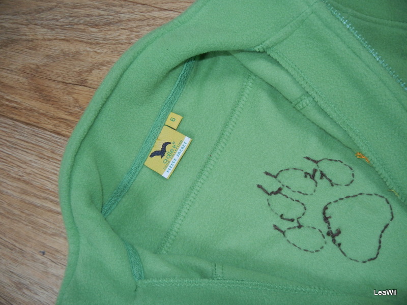 Bunda fleec 6let dětská tlapka