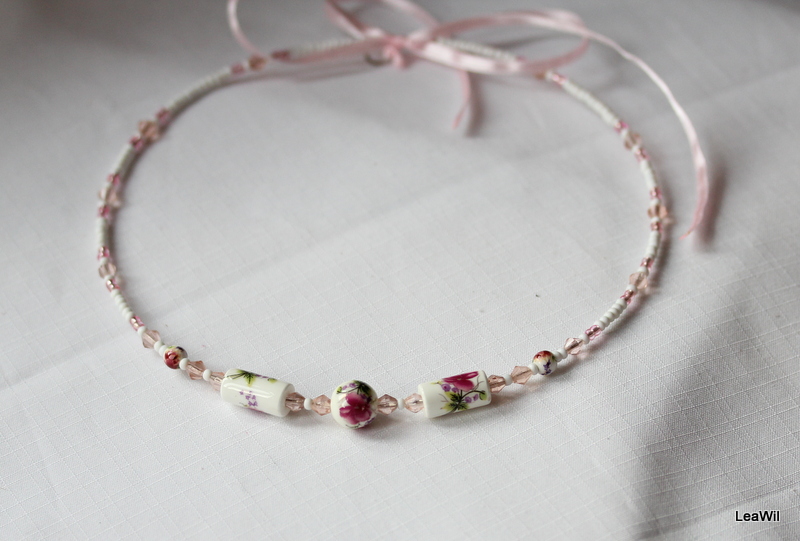 Sada bílo-růžová 