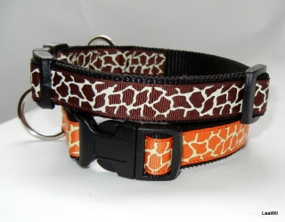 Obojek ryps safari 2cm (žirafa)