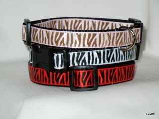 Obojek ryps safari 2cm divoká zebra