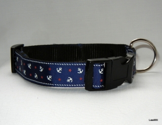 Obojek ryps 2,5 cm námořnický