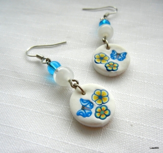 Svěží jako jarní vánek - placky naušnice